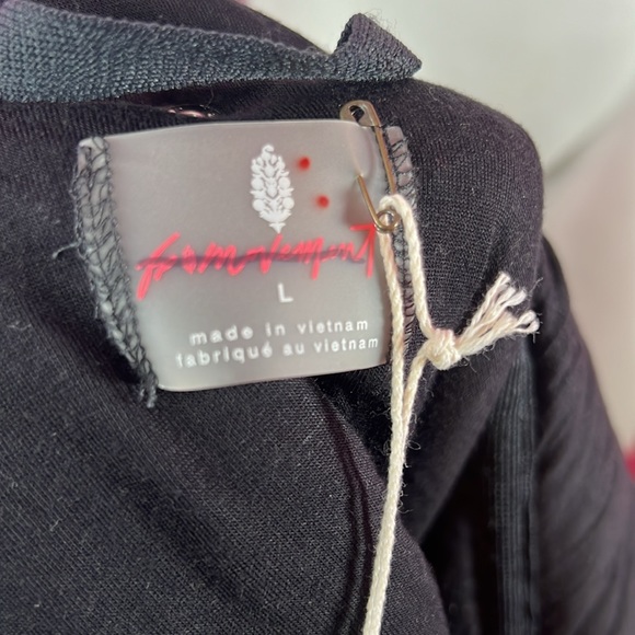 Free People Adventure Awaits Fleece black size large - Picture 10 of 12
